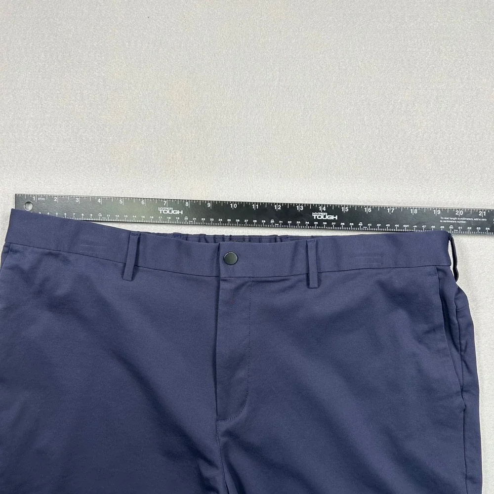 Banana Republic Luxe City Shorts Mens 40 Navy Blue Performance Chino Golf Casual